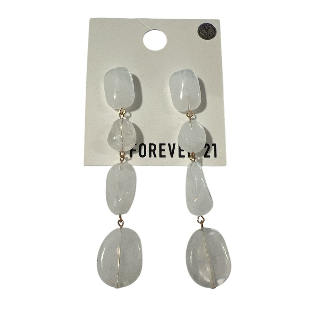 Tiered Faux Stone Drop Earrings - Picture 1 of 2